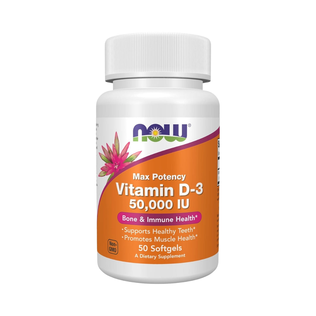 Vitamina D3 50000 IU 50 Capsulas Now
