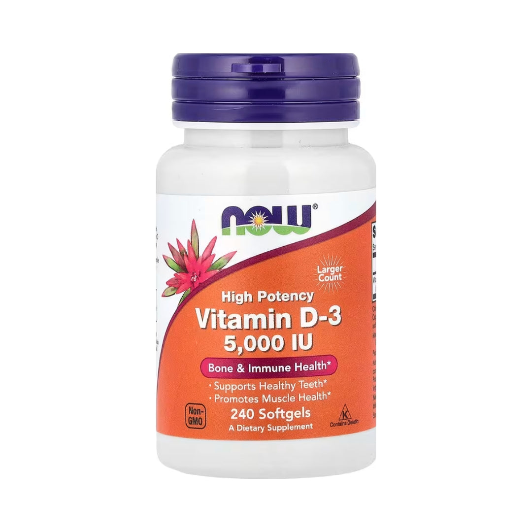 Vitamina D3 5000 IU 240 Softgel Now