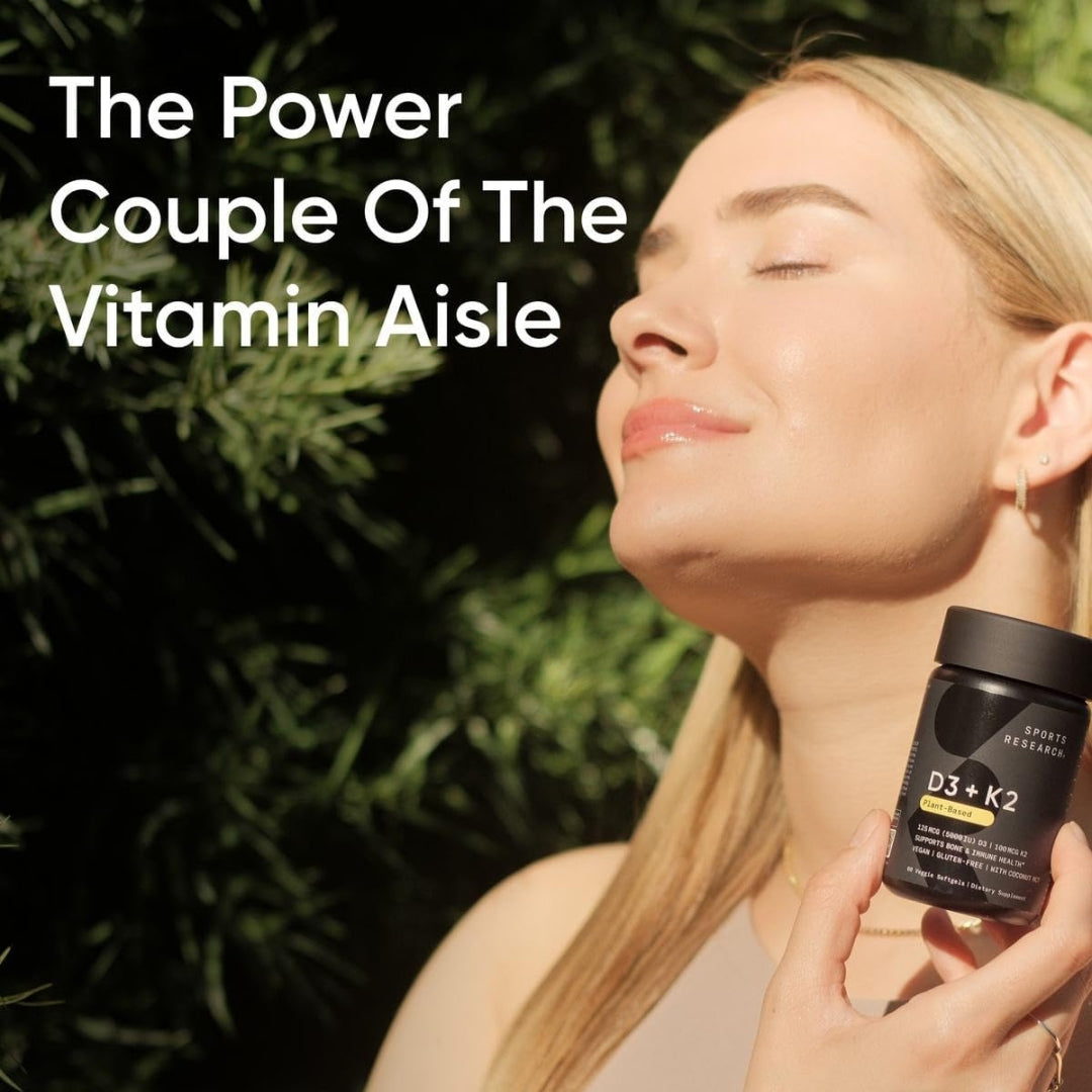 Vitamina D3 y K2 5000 IU Softgels Sports Research