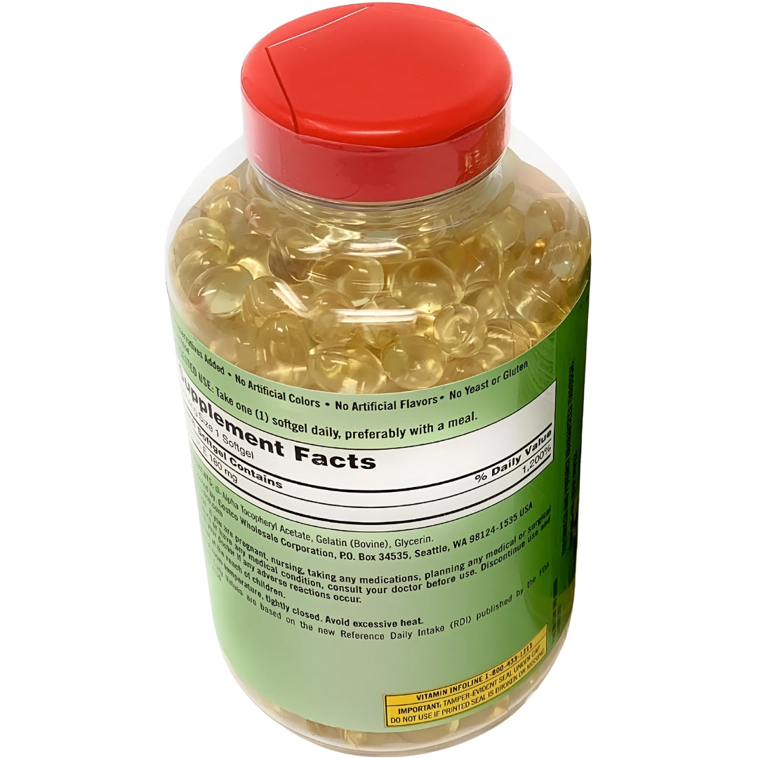 Vitamina E 180 Mg 500 Softgel Kirkland