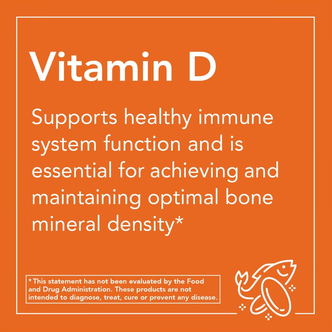 Vitamina D3 y K2 120 Capsulas Now