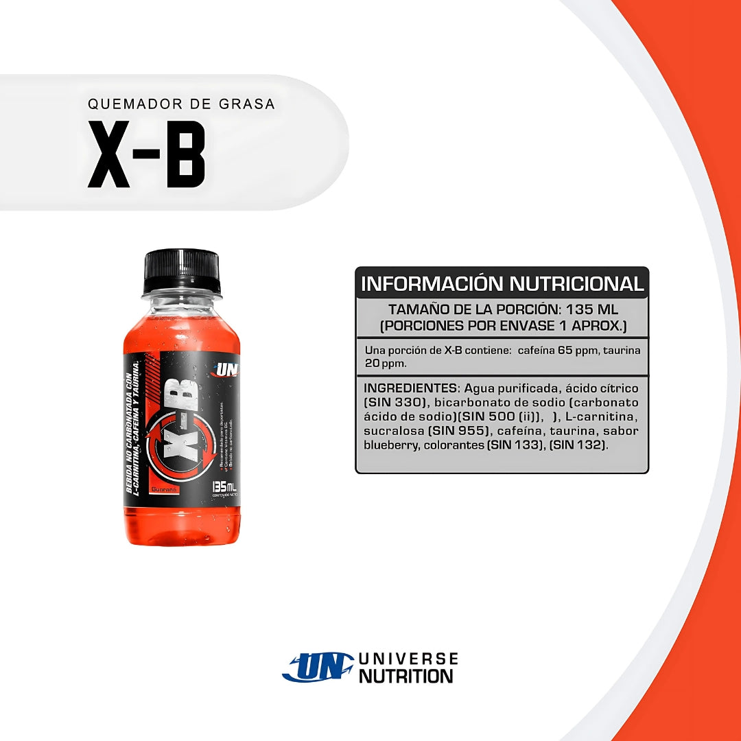 X B Bebida Paquete (15 Bot) 135 Ml Universe Nutrition