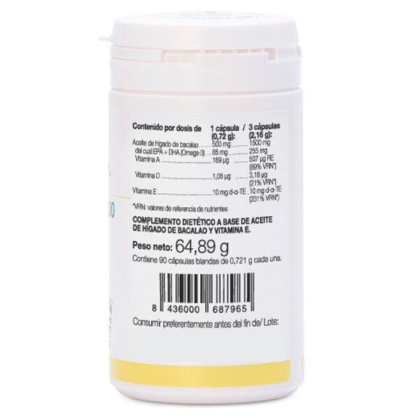 Aceite de Higado de Bacalao 90 capsulas Ana Maria La Justicia