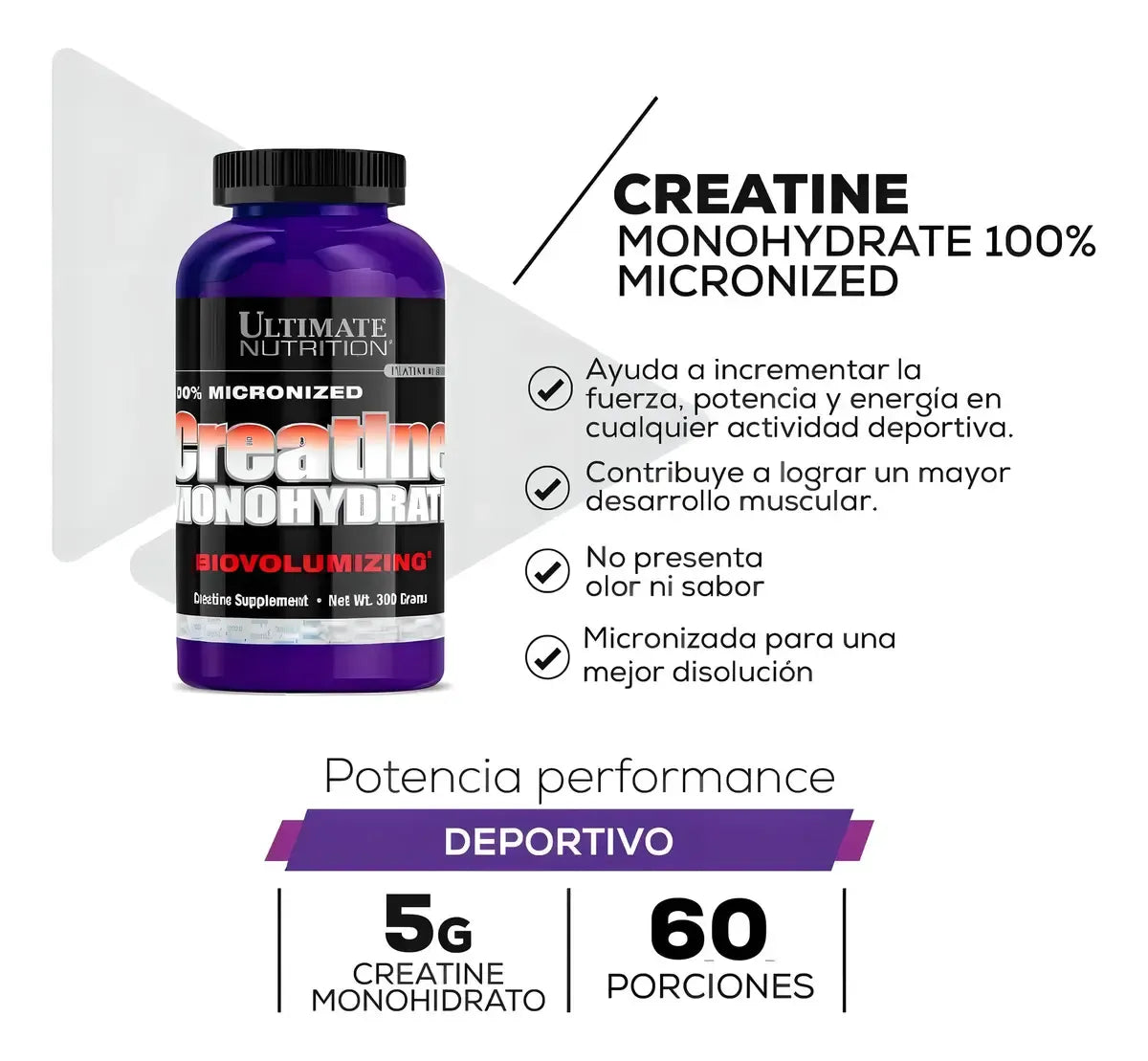 Creatine Monohydrate 300 Gr Ultimate Nutrition
