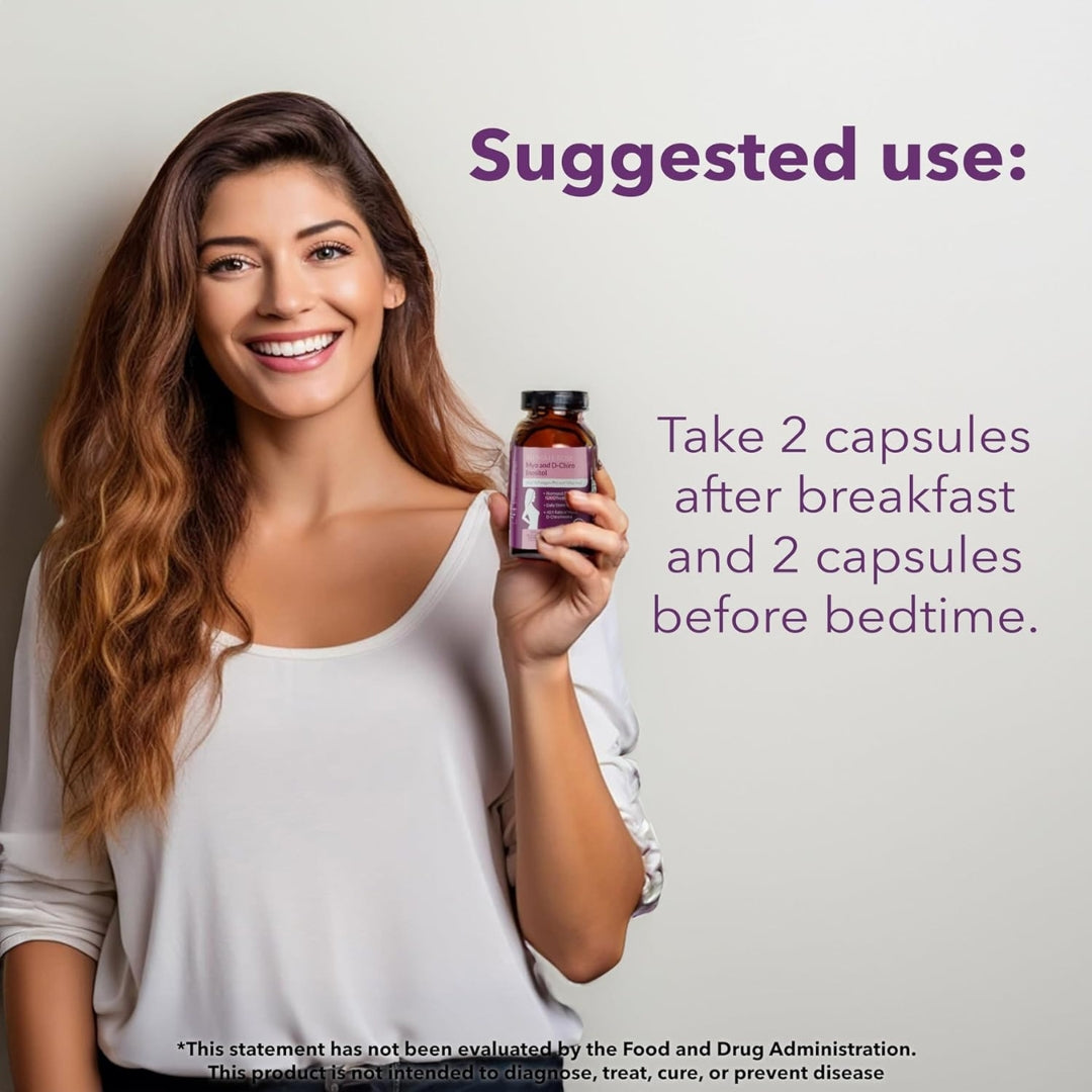 Myo D Chiro Inositol Ashwagandha Y Vit D 120 Capsulas Intimate Rose