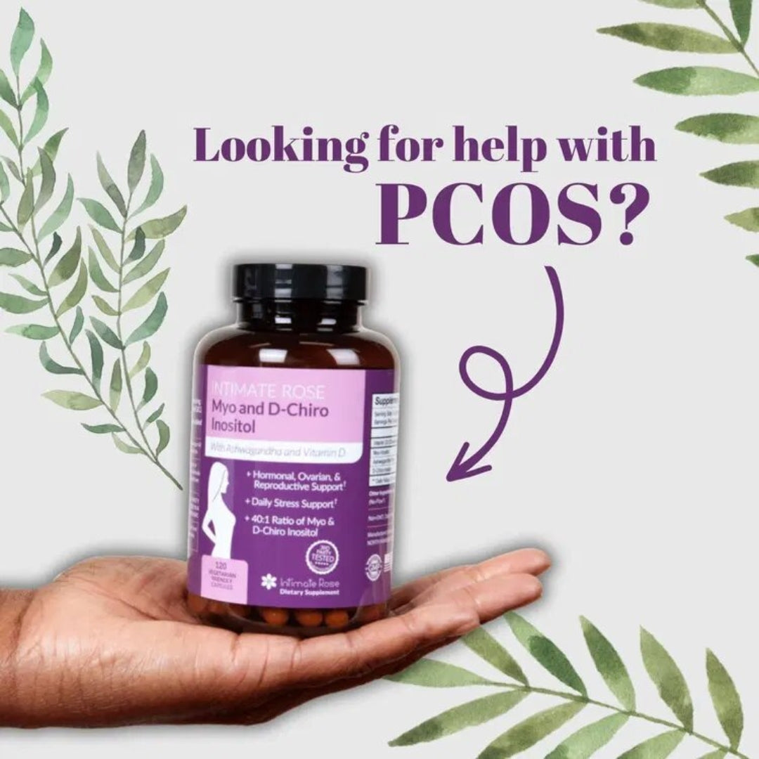 Myo D Chiro Inositol Ashwagandha Y Vit D 120 Capsulas Intimate Rose