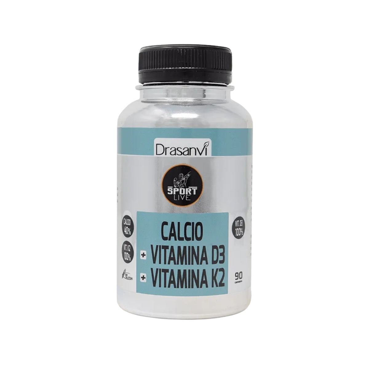 Calcio Vitamina D3 Vitamina K2 90 Capsulas Drasanvi