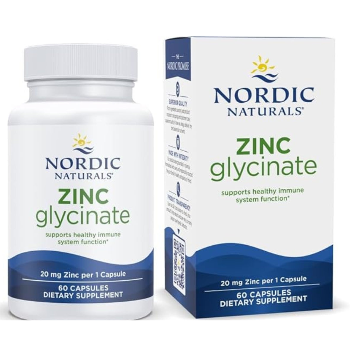 Zinc Glycinate 20 Mg 60 Capsulas Nordic Naturals