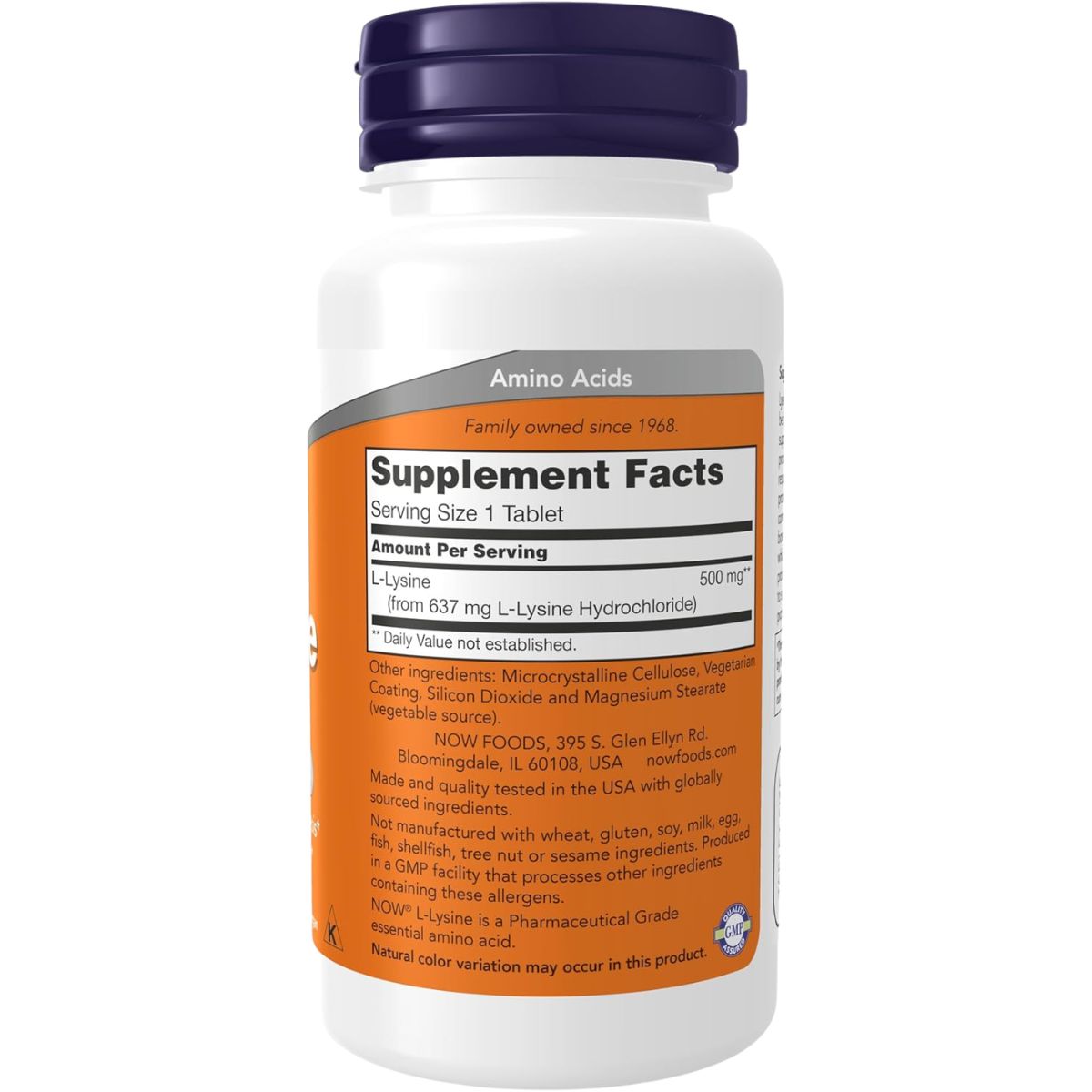 L Lysina 500 Mg 100 Tabletas Now