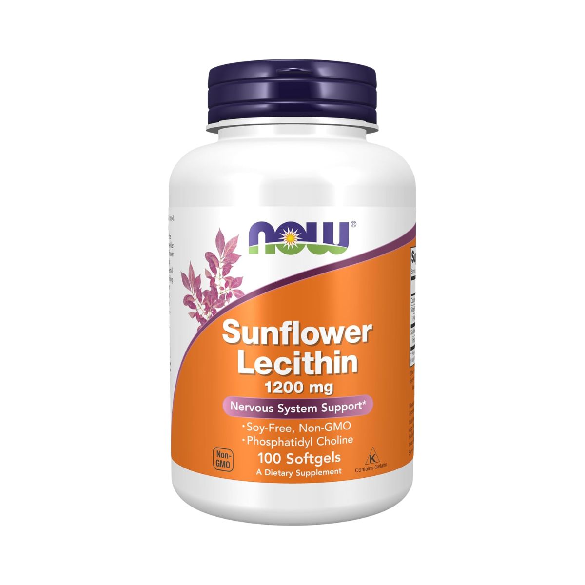 Lecitina De Girasol 1200 Mg 100 Sofgels Now