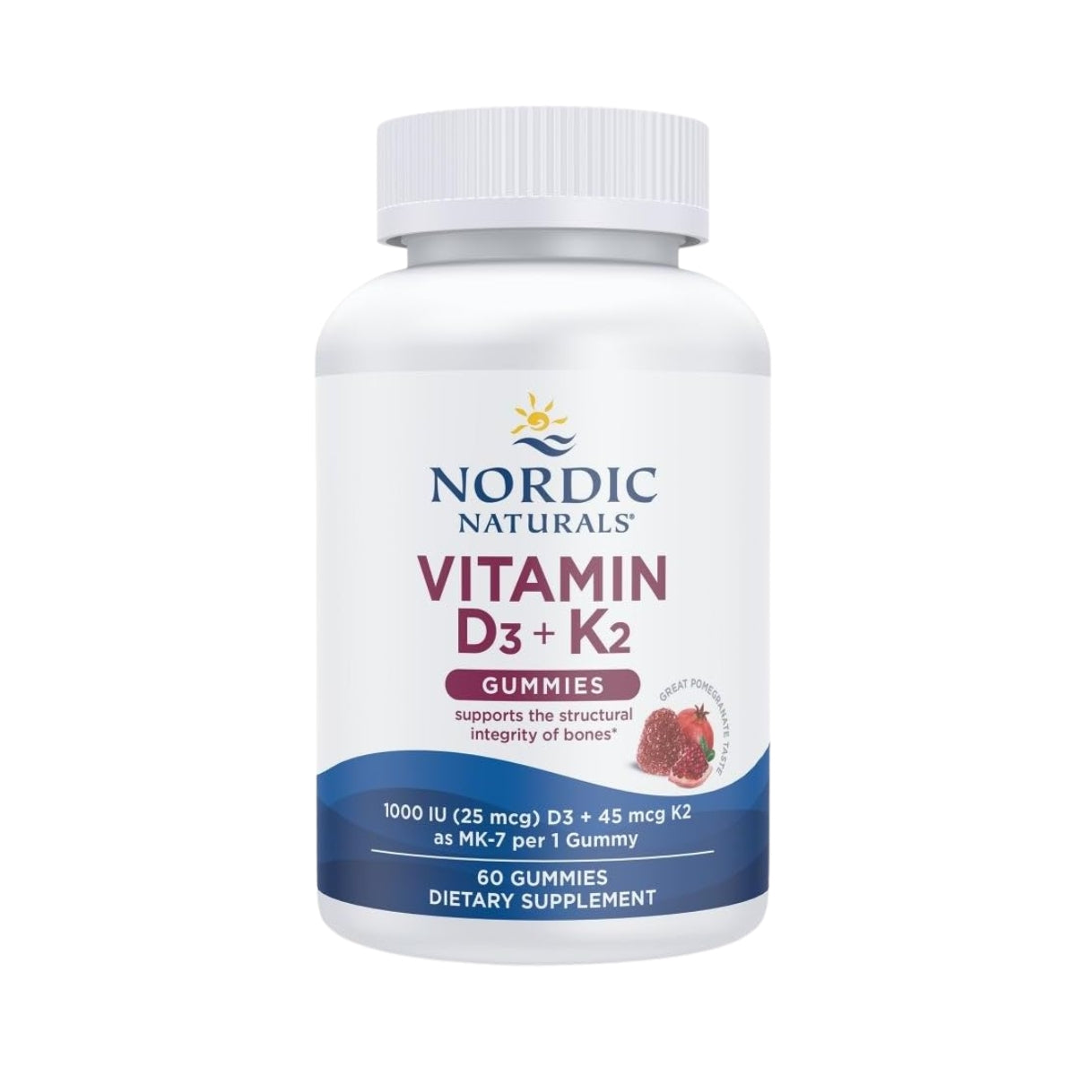 Vitamina D3 Y K2 60 Geles Masticables Nordic Naturals