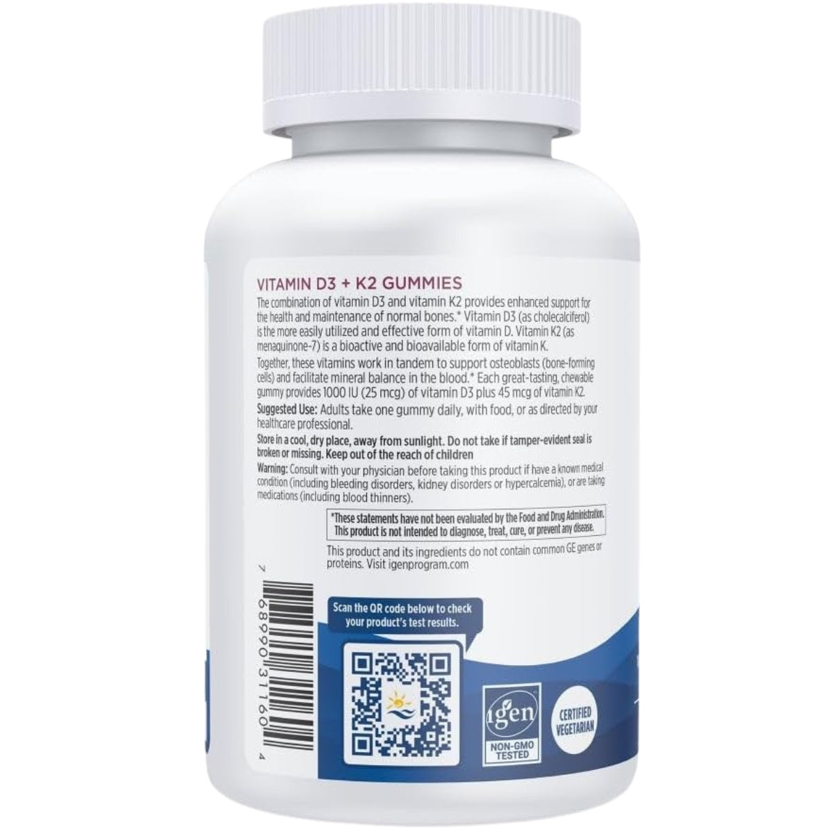 Vitamina D3 Y K2 60 Geles Masticables Nordic Naturals