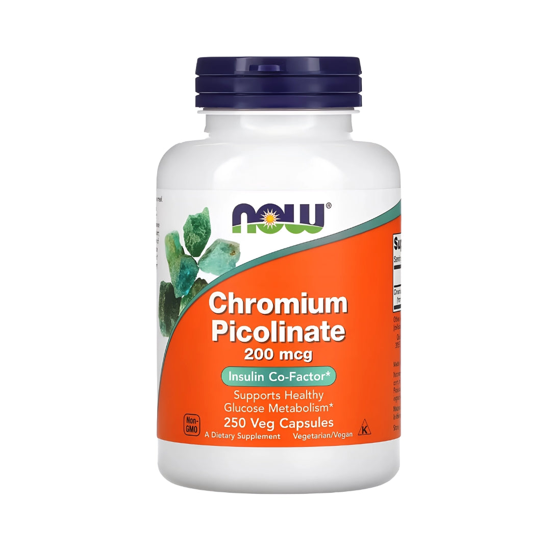 Picolinato De Cromo 200 Mcg 250 Capsulas Now