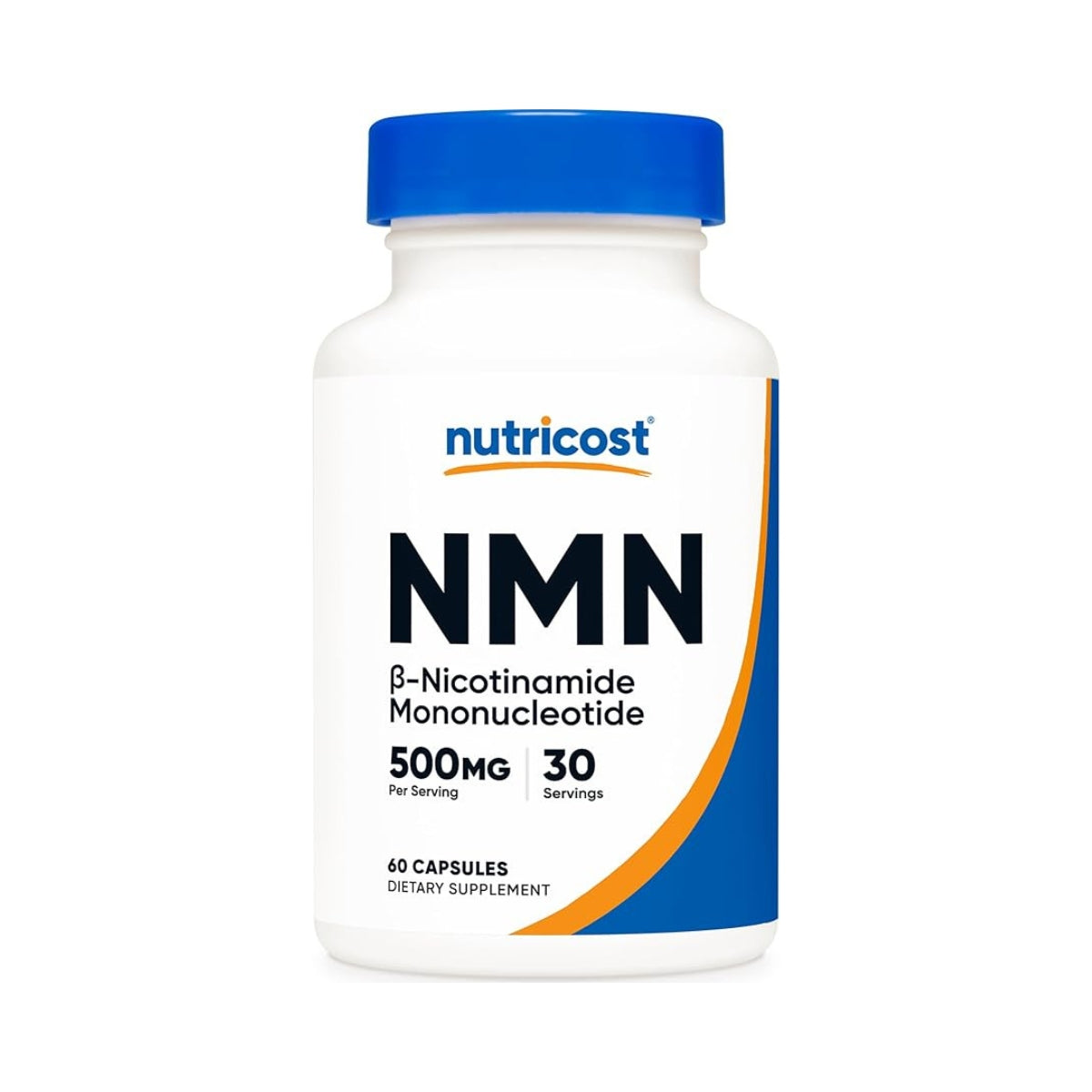 nmn nicotinamide mononucleotide 500 mg 60 capsulas nutricost