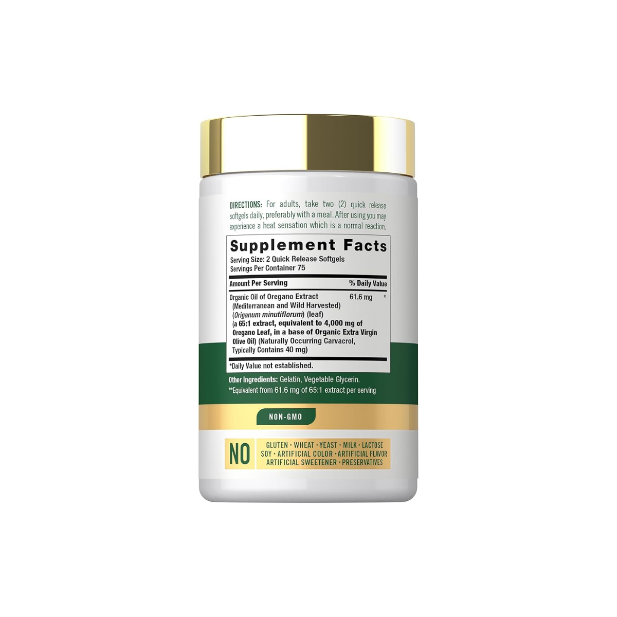 Aceite De Oregano 4000Mg 150 Capsulas Carlyle