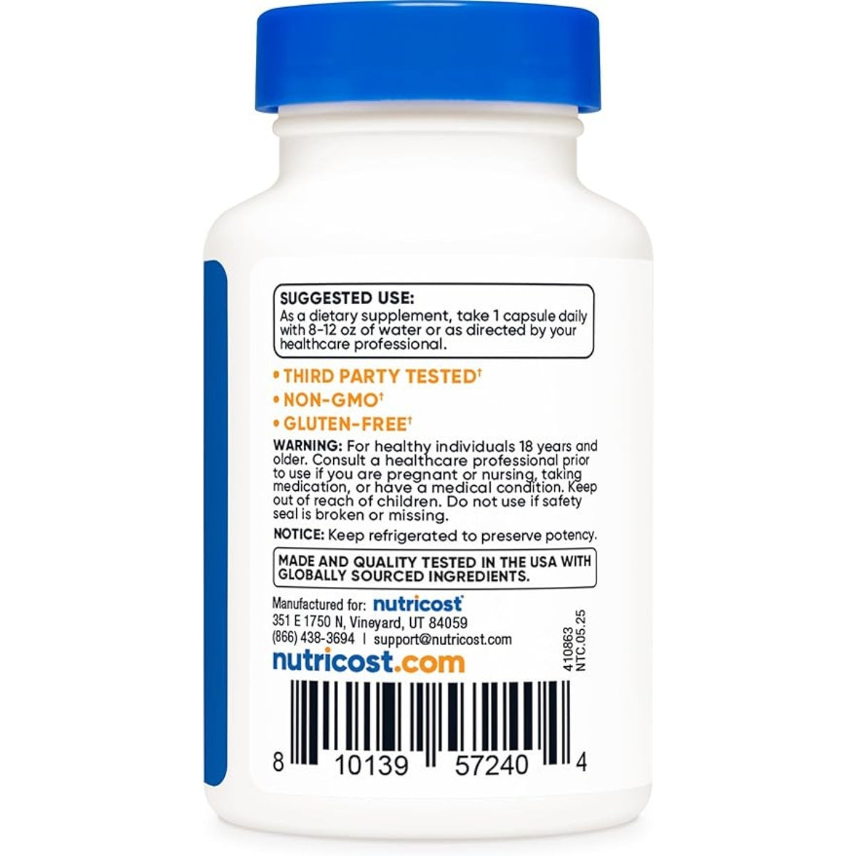 Probióticos 50 Billones Ufc 60 Capsulas Nutricost
