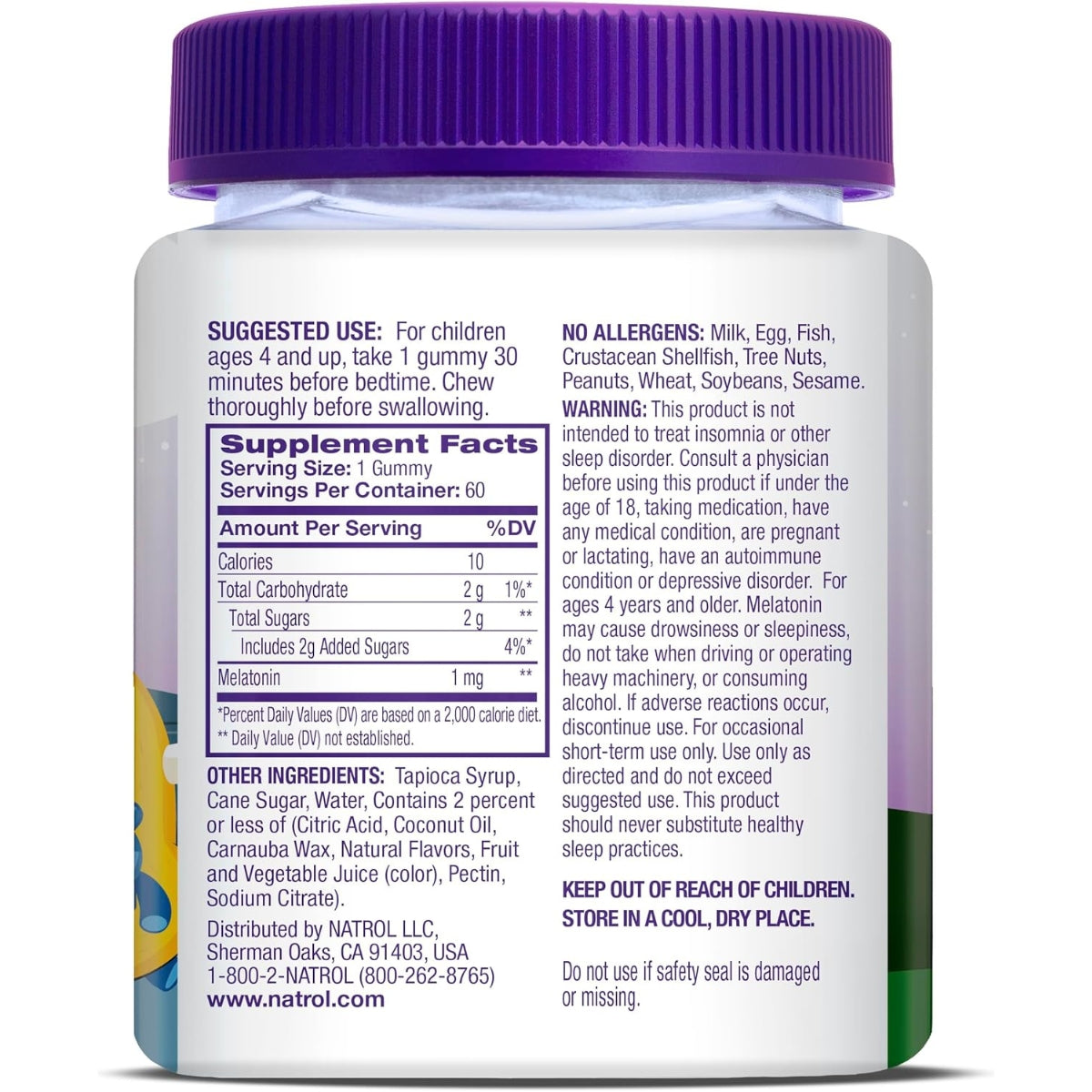 Gomitas Melatonina Kids 1Mg 60 Und Natrol