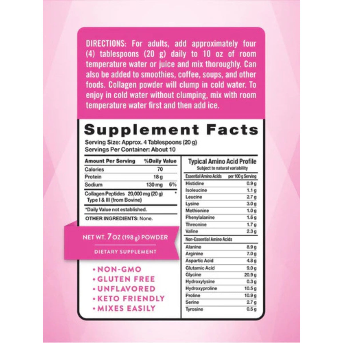 Peptidos De Colageno Ultra Tipo 1 y 3 198 Gr Natures Truth