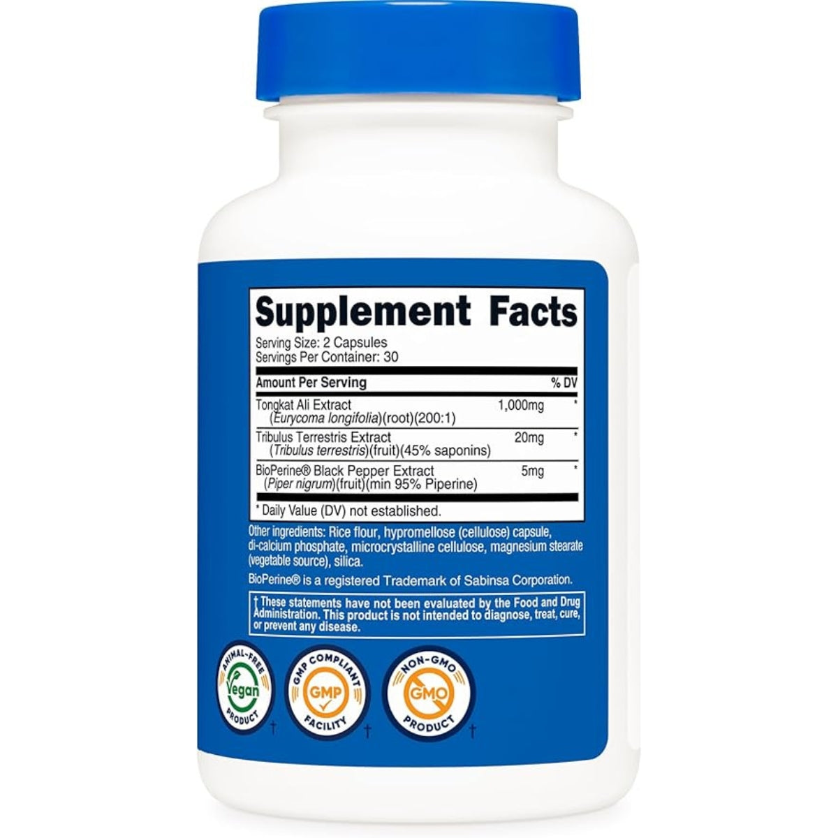 Tongkat Ali 1000 Mg 60 Capsulas Nutricost