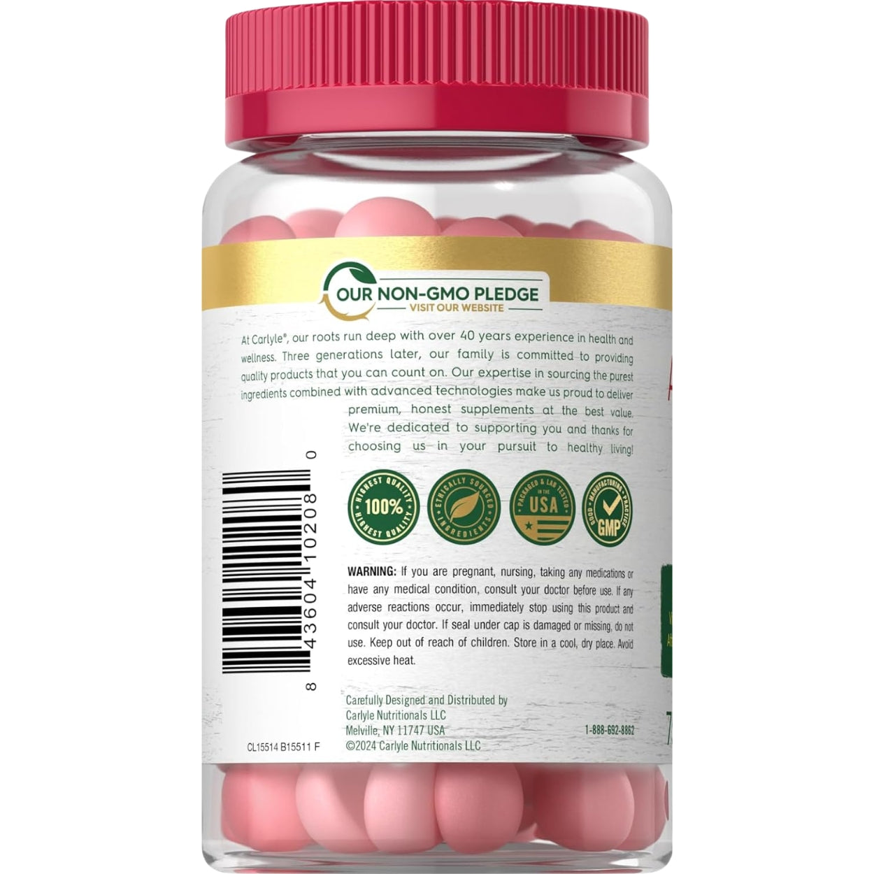 Vinagre De Manzana 75 Gomitas Carlyle