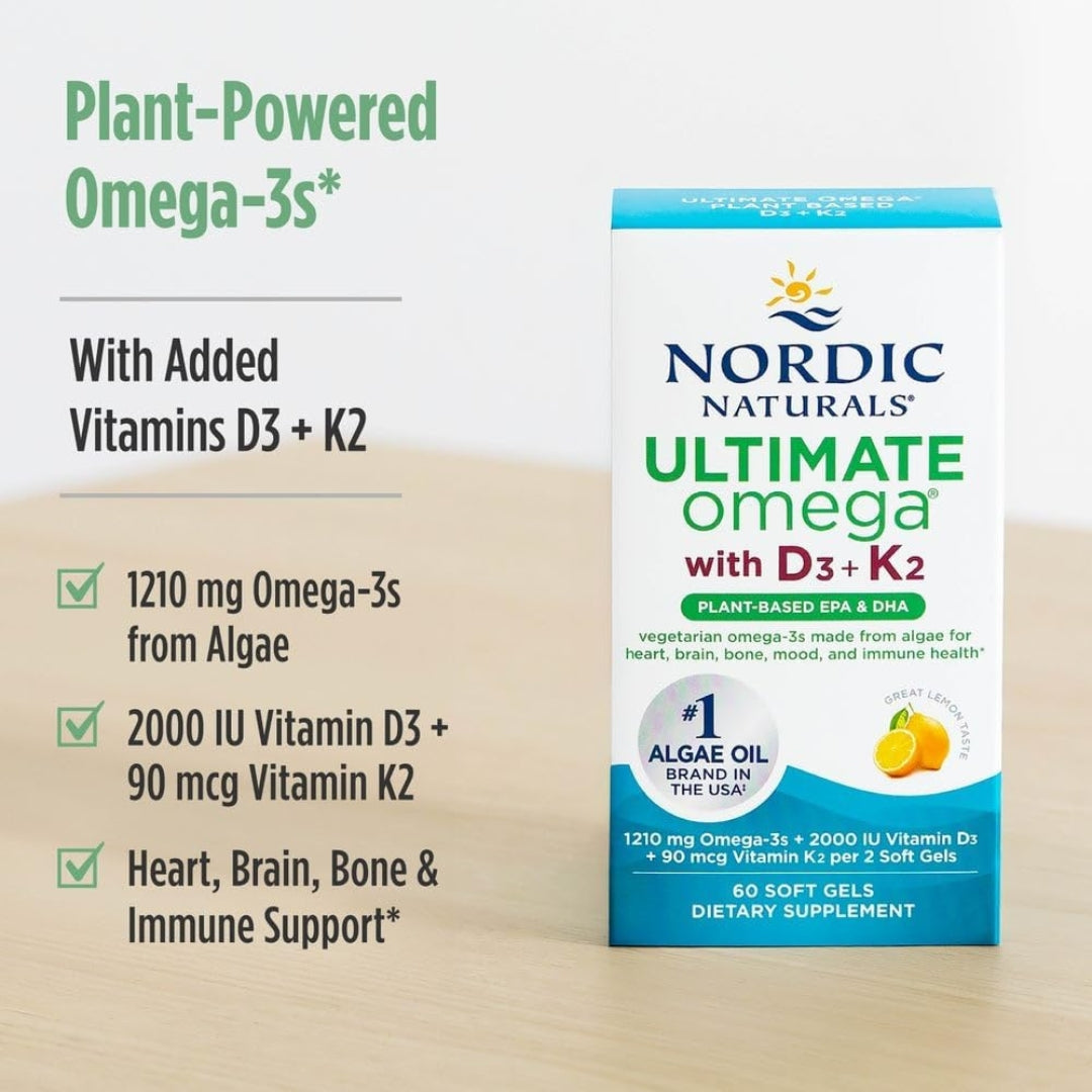 Ultimate Omega D3 Y K2 1210 Mg 60 Softgels Nordic Naturals