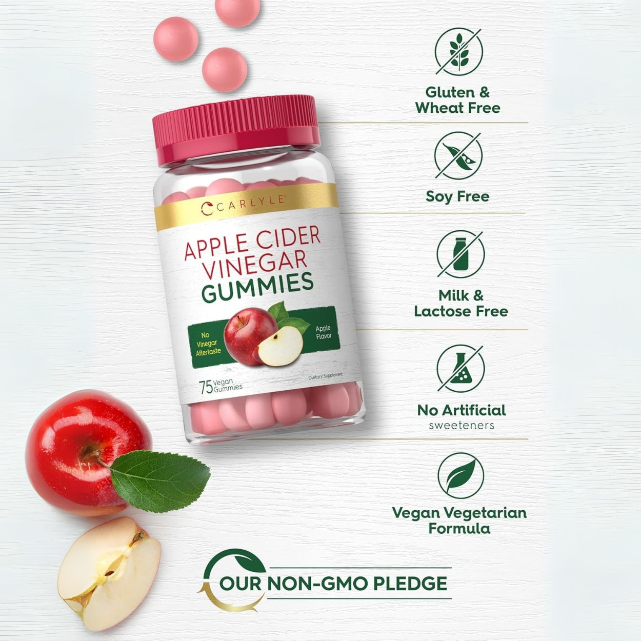 Vinagre De Manzana 75 Gomitas Carlyle