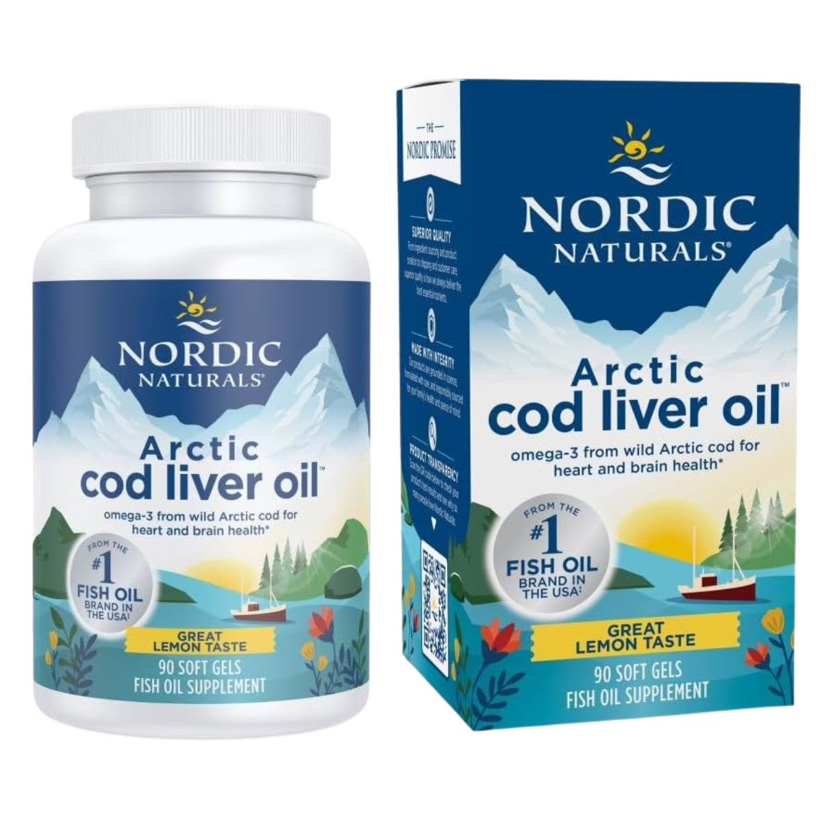 Aceite Artic Cod Lover Oil 90 Softgels Nordic Naturals