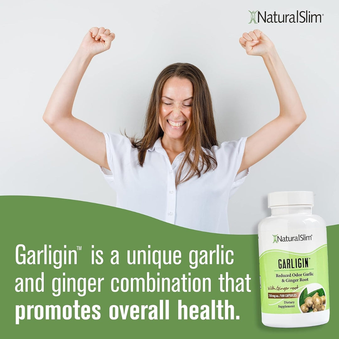 Garligin Mezcla de Ajo y Jengibre 100 Capsulas Natural Slim