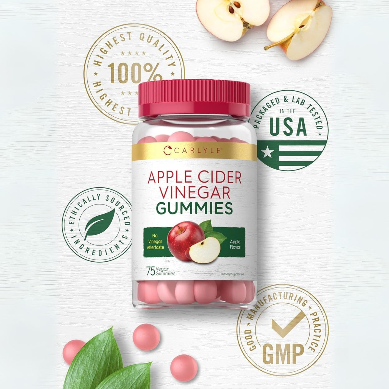 Vinagre De Manzana 75 Gomitas Carlyle
