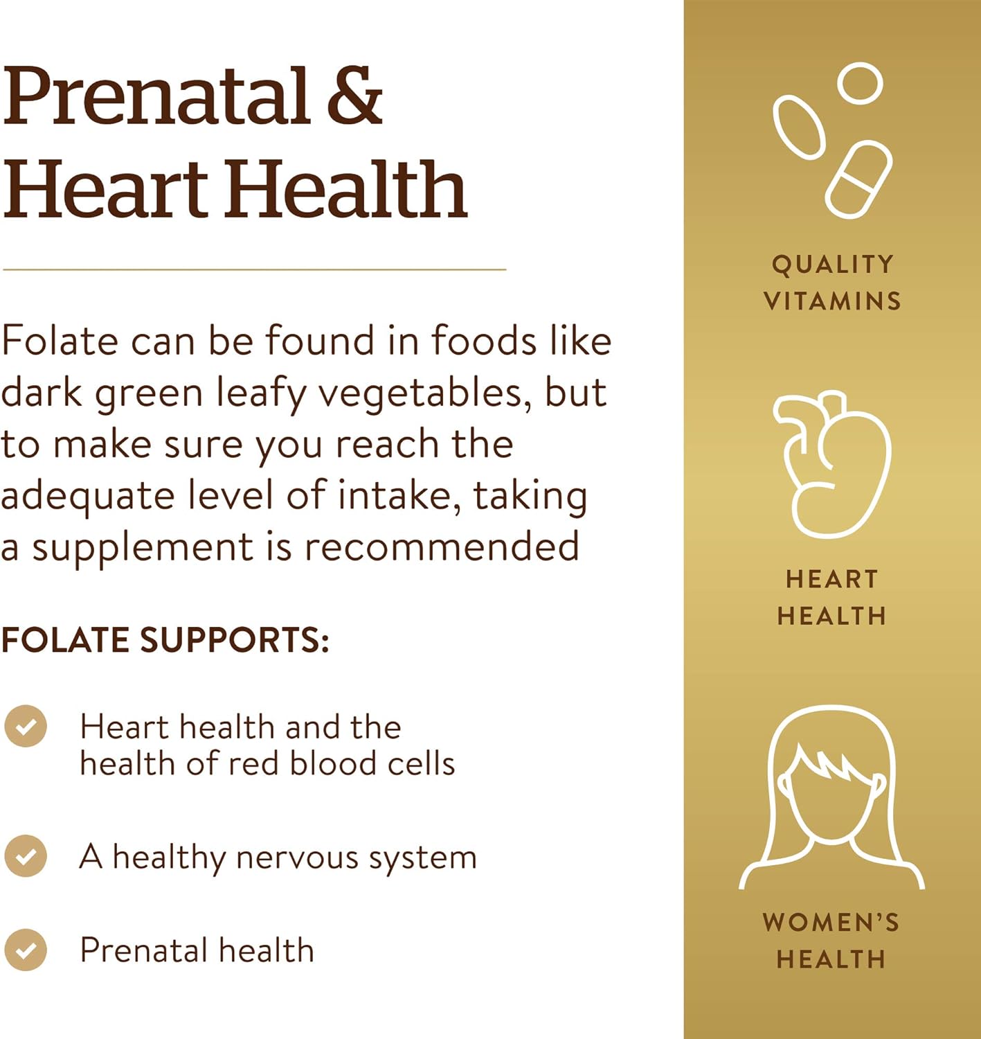 Folate 1333 Mcg 250 Tabletas Solgar