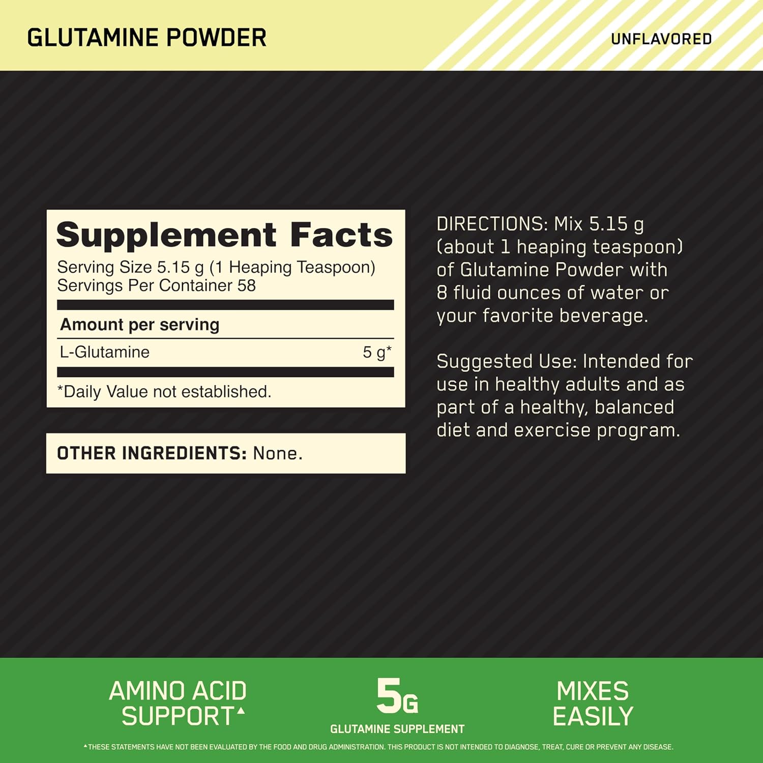 Glutamina Powder 300 G Optimum Nutrition