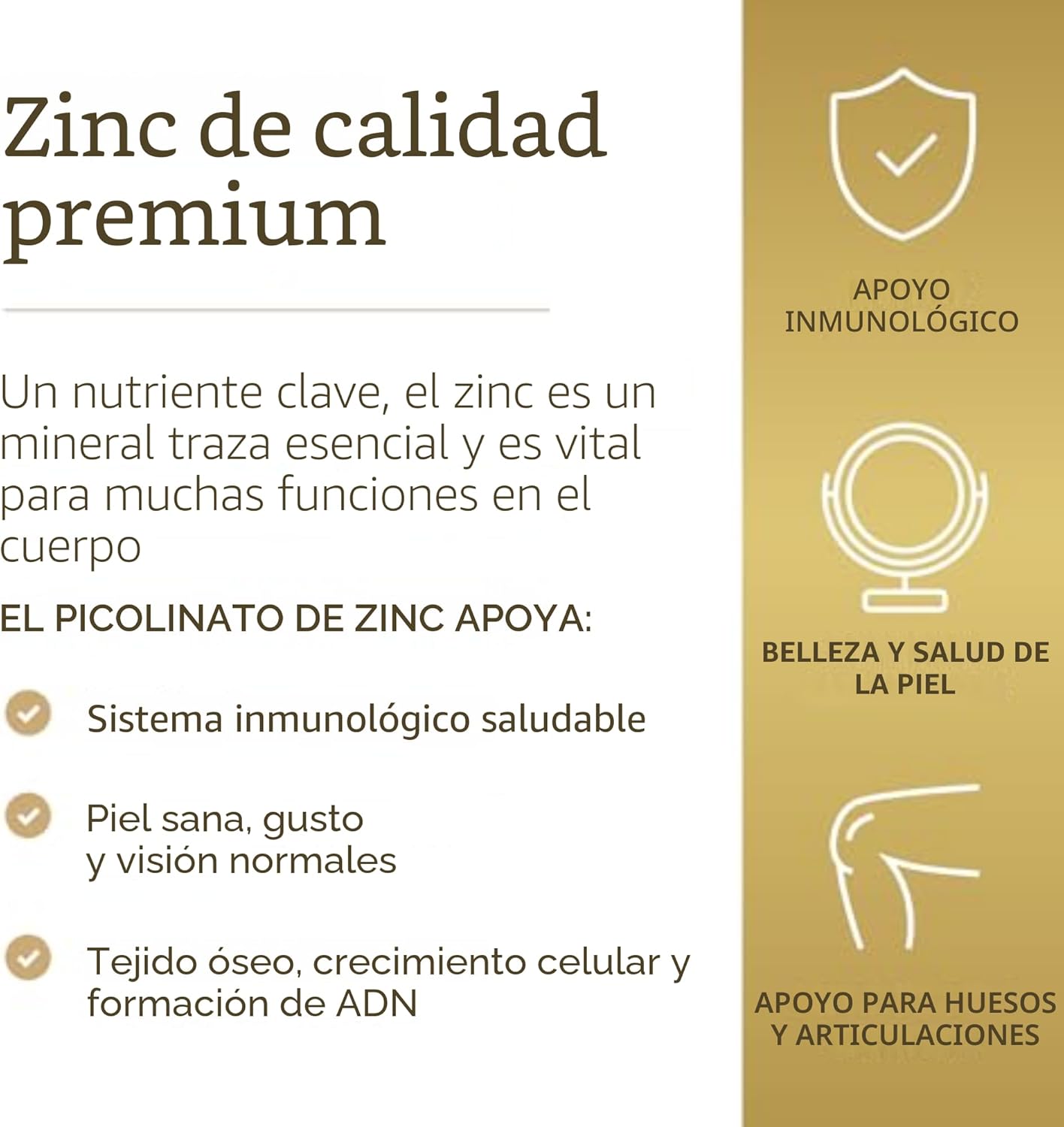 Zinc Picolinate 22 Mg 100 Tabletas Solgar