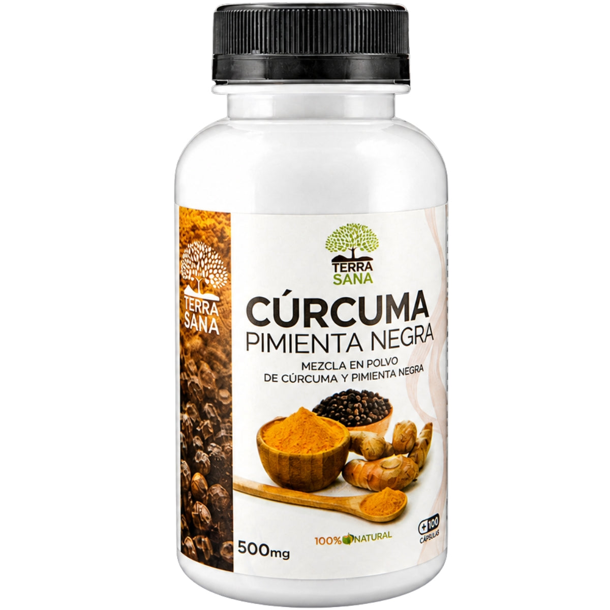 Curcuma Pimienta Negra 100 Capsulas 500Mg Terra Sana