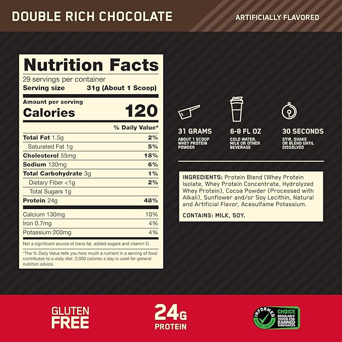 Proteina Gold Standard Whey 2 Lb Optimum Nutrition