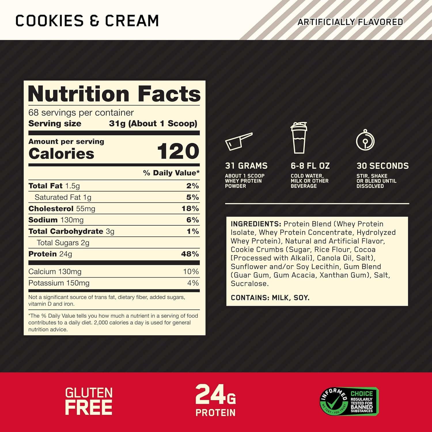 Proteina Gold Standard Whey 5 Lb Optimum Nutrition