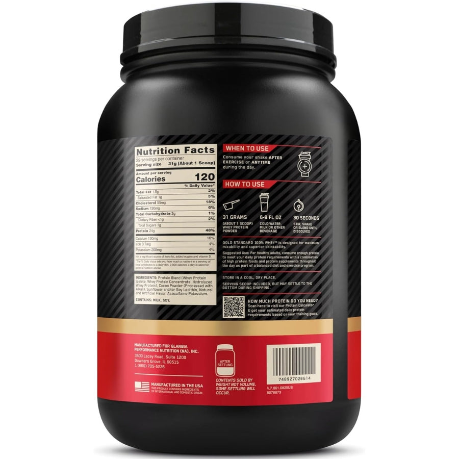 Proteina Gold Standard Whey 2 Lb Optimum Nutrition
