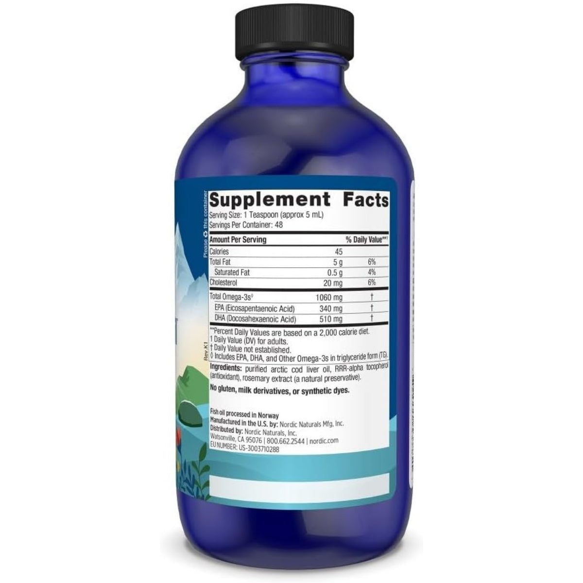 Aceite Artic Cod Lover Oil 237 Ml Nordic Naturals
