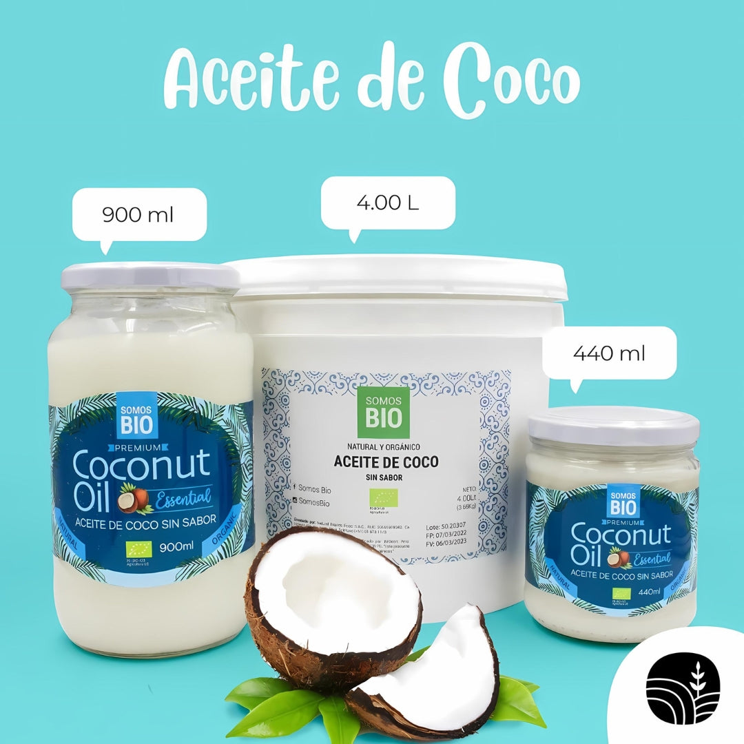 Aceite De Coco Sin Sabor 220 Ml Somos Bio