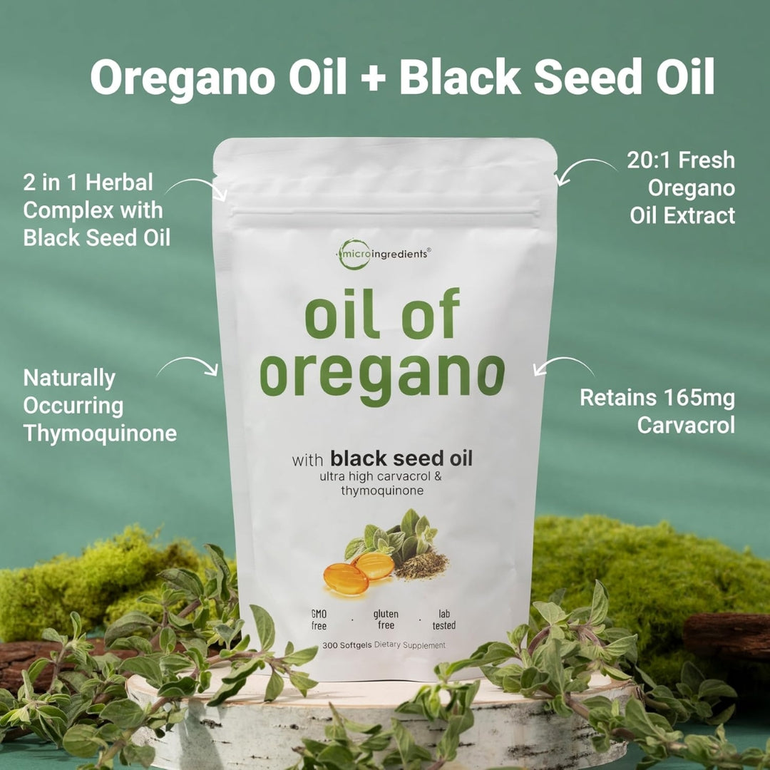 Aceite De Oregano 300 Capsulas Microingredients