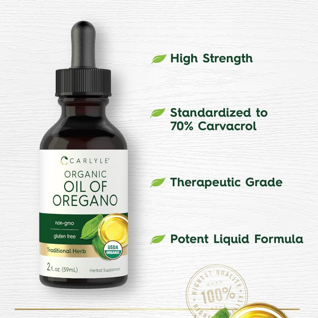 Aceite de Oregano Organico 59 Ml Carlyle