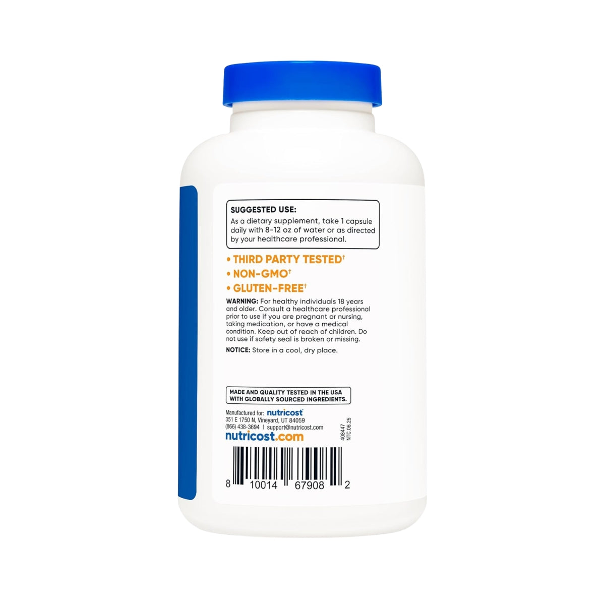 Acetyl L Carnitine 180 Capsulas 500 Mg Nutricost