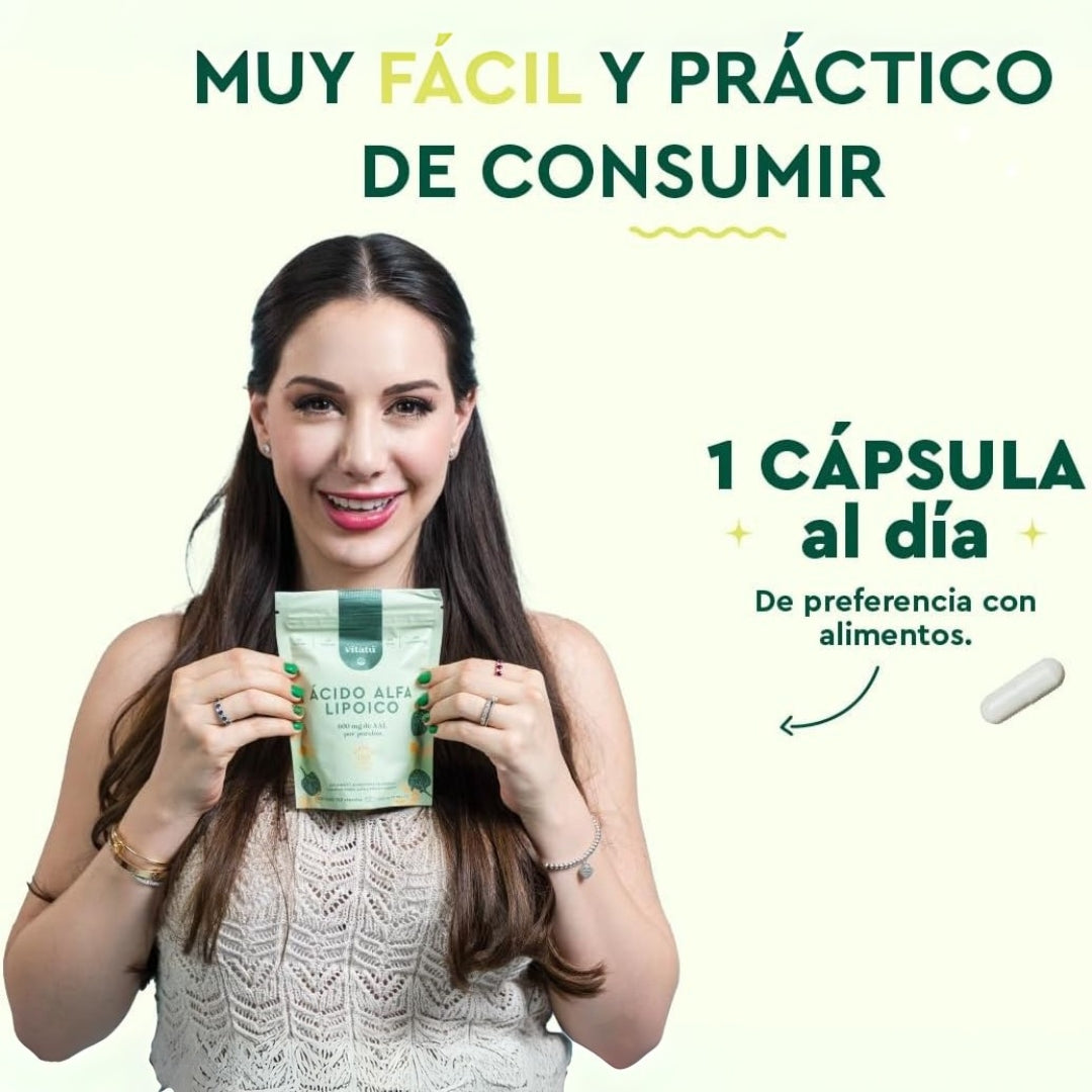 Acido Alfa Lipoico 600 Mg 120 Capsulas Vitatu