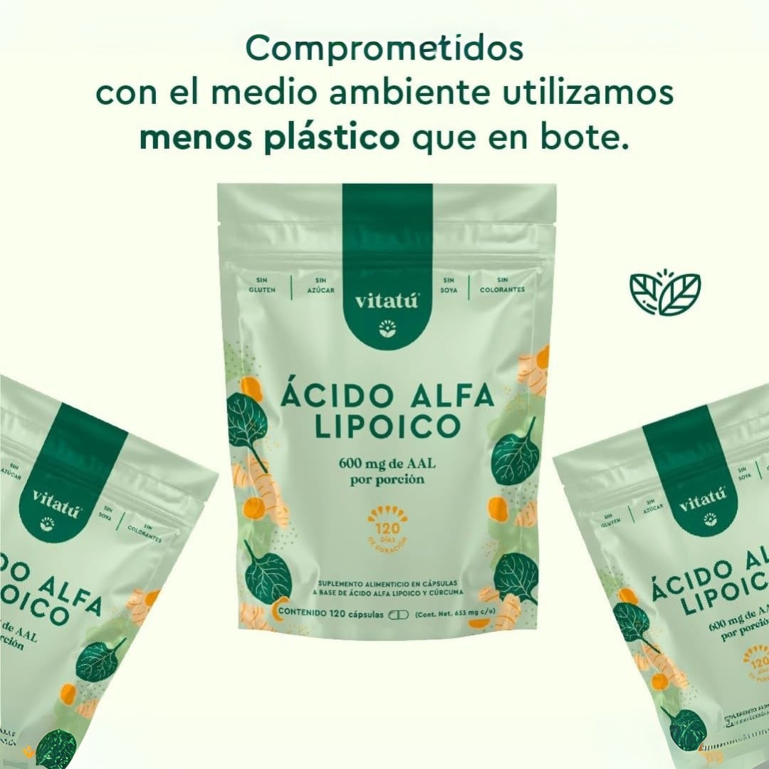 Acido Alfa Lipoico 600 Mg 120 Capsulas Vitatu