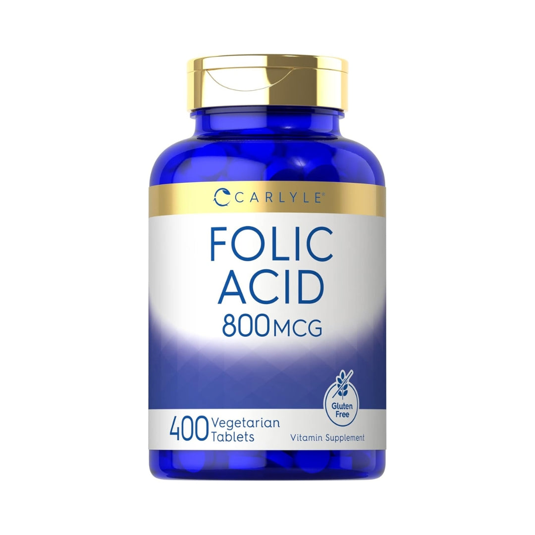 Acido Folico 800 Mg 400 Tabletas Carlyle