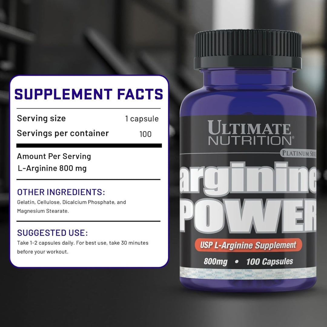 Arginine Power 800 Mg 100 Capsulas Ultimate Nutrition