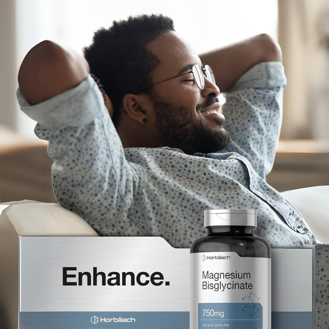 Bisglicinato De Magnesio 750 Mg 120 Capsulas Horbaach