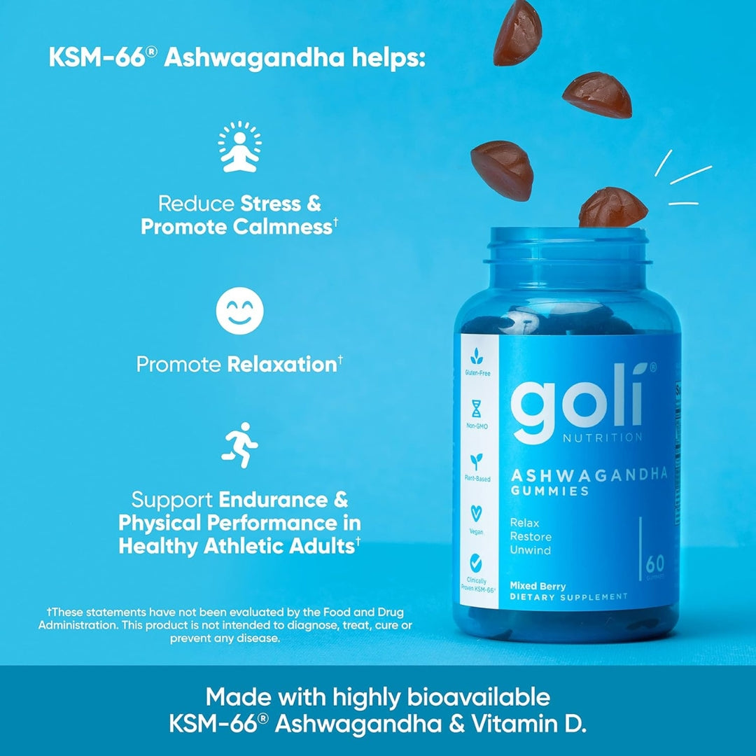 Ashwagandha Y Vitamina D 60 Gomitas Goli