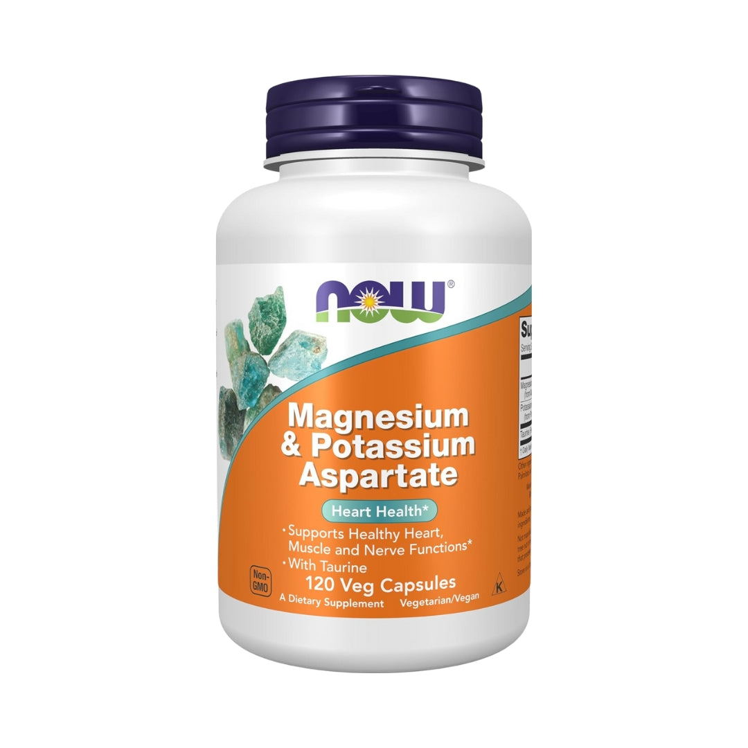 Aspartato Magnesio Y Potasio 120 Capsulas Now
