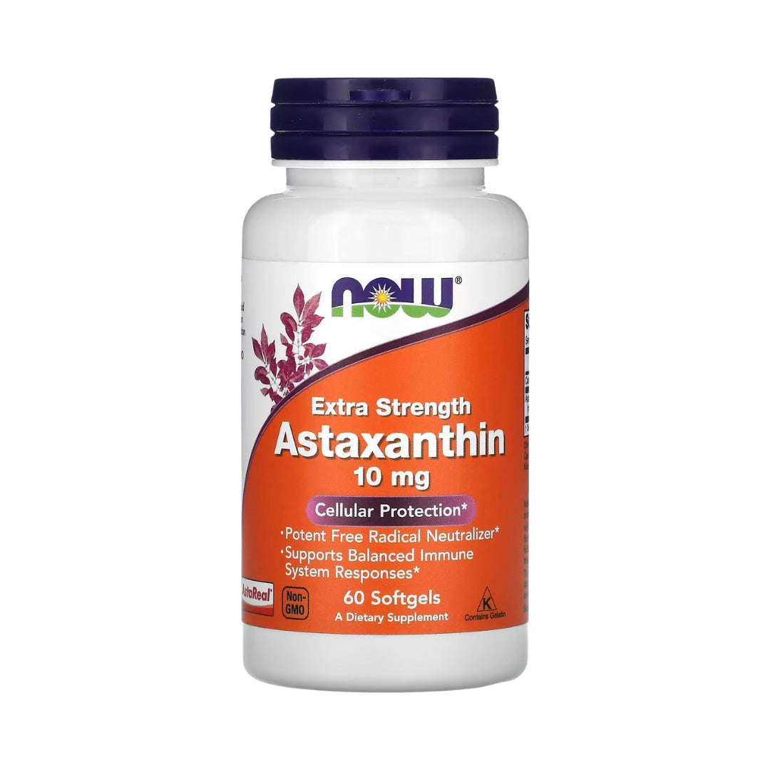 Astaxantina 10 Mg 60 Softgels Now