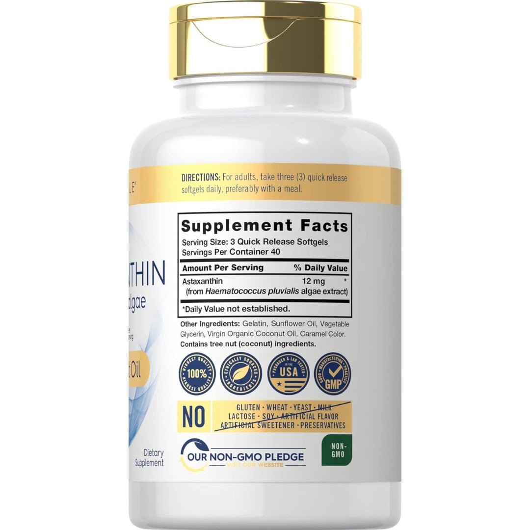 Astaxantina 12 Mg Con 120 Softgels Carlyle